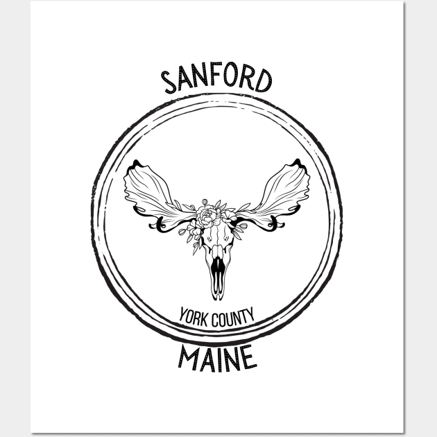 Sanford Maine Moose Wall Art by TrapperWeasel